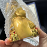 一賓（YIBIN）汽車擺件財神爺車載香水香薰飾品高檔車內(nèi)裝飾品中控臺招財男女士 財神爺【金色】 曬單實拍圖
