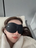 特步眼罩睡眠遮光眼罩男士女士午睡眼疲勞眼疲勞睡覺(jué)專(zhuān)用飛機旅行親膚 【黑】306°遮光-親膚透氣不壓眼 【正品保證】 曬單實(shí)拍圖