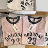 GOOD BAI膠印logo插肩袖oversize夏季重磅T恤短袖 白色 M 曬單實(shí)拍圖