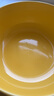 凱得寶（K+dep）日本日式和面盆陶瓷家用發(fā)面盆加厚大號(hào)酸菜魚盆大湯碗帶蓋揉面盆 和盆5L杏黃色 送.硅膠蓋 曬單實(shí)拍圖