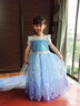 G.DUCKKIDS艾莎冰雪奇緣春夏新款?lèi)?ài)莎公主裙女孩生日禮服六一兒童節連衣裙 藍色給披風(fēng) 120 cm 曬單實(shí)拍圖