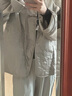 COCOBELLA新中式重工刺繡輕型棉服女國風(fēng)立領(lǐng)緞面外套MF3002 流光灰 M 曬單實拍圖