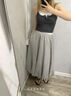 多菲尼森蓬蓬裙女春秋新款花苞裙氣質(zhì)仙女a(chǎn)字半身裙雙層小個(gè)子蛋糕裙 淺灰色 常規 M （96-110斤） 曬單實(shí)拍圖