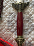 古羽游龍蝙蝠太極劍龍泉市刀劍寶劍晨練平脊武術(shù)武當太極軟劍 未開(kāi)刃 紅鞘不銹鋼 28寸 曬單實(shí)拍圖