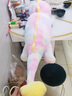 七彩恐龍毛絨玩具抱枕女生睡覺(jué)專(zhuān)用床上抱睡公仔大玩偶夾腿布娃娃 紫色款 80cm 曬單實(shí)拍圖
