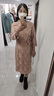 紫魅俏高端喜婆婆旗袍婚禮媽媽裝春夏高貴新娘母親禮服女喜慶婚宴連衣裙 香檳色 M (建議100斤以下) 曬單實(shí)拍圖