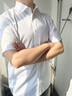 杉杉【DP免燙】短袖襯衫男純棉夏季新品商務(wù)正裝襯衣 白色 40 曬單實(shí)拍圖