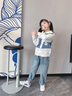 木木屋女童牛仔褲春秋炸街2025夏季兒童老爹褲寬松哈倫褲中大童洋氣長(zhǎng)褲 淺藍(lán)色 140 建議9~10歲【130-140cm】cm 曬單實(shí)拍圖