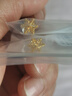 佐卡伊黃金耳飾女999足金雪花耳釘1克黃金耳釘七夕禮物定價約0.95克 曬單實拍圖