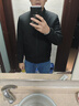 羅蒙（ROMON）夾克男外套春秋新款保暖加棉厚男士通勤棒球領茄克衫大碼男裝 黑色 加棉款 XL 曬單實拍圖