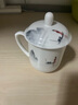紅牡丹中式主人杯個(gè)人帶蓋水杯辦公室茶漏杯家用骨質(zhì)瓷泡茶杯會(huì )議室水杯 江山如畫(huà)會(huì )議茶杯（蓋杯） 曬單實(shí)拍圖