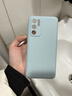 品托 適用華為p40手機殼p40pro+新款液態(tài)硅膠保護套p30pro男女全包防摔超薄散熱軟殼簡(jiǎn)約圓邊創(chuàng  )意純色 華為P40【煙藍色】+手機膜 弧邊液態(tài) 曬單實(shí)拍圖