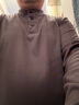 秋冬季雙面德絨長袖T恤男圓領(lǐng)純色保暖上衣服內(nèi)穿恒溫發(fā)熱打底衫 深灰色 3XL 建議140-160斤 曬單實拍圖