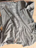 妙奕嘉長(cháng)袖v領(lǐng)t恤女新款潮流女士打底衫春秋上衣通勤風(fēng)洋氣緊身純欲辣妹 灰色性感蕾絲花邊內搭 XL 【建議115-125斤】 曬單實(shí)拍圖