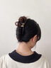 卡瑪倫（KAMALUN)發(fā)夾2025新款氣質(zhì)大號(hào)盤(pán)發(fā)抓夾鯊魚(yú)夾高級(jí)感后腦勺發(fā)卡頭飾送女友 大號(hào)咖色雙珠抓夾-品牌禮盒 曬單實(shí)拍圖