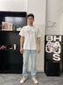 卡賓【冰氧吧】涼感直筒柔軟牛仔褲男士薄款彈力休閑長褲 天藍色37 曬單實拍圖