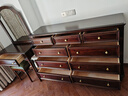 方寸毫厘美式斗柜純實(shí)木家具復古做舊斗櫥臥室電視柜多抽屜儲物柜櫻桃木 純全實(shí)木櫻桃木九斗柜1.5米 深咖色 曬單實(shí)拍圖