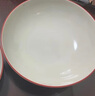 北鼎團圓紅錦陶瓷碗盤碗碟家用餐具湯碗盤子高顏值 20cm陶瓷盤兩個裝 曬單實拍圖