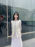 Laurèl【真絲】勞芮新款氣質(zhì)收腰百搭高智西服外套LWD351T02400 純凈白 M 165/88A 曬單實拍圖