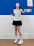 安踏【張雨霏同款】冰絲polo衫女夏季新款羽毛球短袖運動t恤162527126 雪花白-1 M (女165) 曬單實拍圖