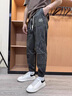 未盟夏季冰絲薄款褲子男士休閑褲新款涼感工裝褲迷彩運(yùn)動(dòng)寬松松緊男褲 駝色+綠色【冰絲兩件】 XL 【建議120-135斤】 曬單實(shí)拍圖