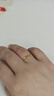 中國(guó)黃金（CHINA GOLD）碎碎冰足金戒指男女款黃金固口指環(huán)情人節(jié)生日禮物送女友愛人 碎碎冰戒指 約2g 圈號(hào)14 曬單實(shí)拍圖