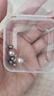 S999純銀天然淡水真珍珠耳釘女螺絲擰扣養耳洞高級感耳環(huán)爆款耳飾 天然珍珠螺紋款 (10mm紫色)一對 曬單實(shí)拍圖