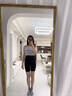 婷美塑身褲女高腰收腹提臀美體褲束腰顯瘦無(wú)痕打底塑形內褲 黑色 M 曬單實(shí)拍圖