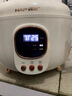 韓派電壓力鍋三格鴛鴦鍋家用雙膽電飯煲多功能智能高壓電飯煲鴛鴦火鍋 4L黑晶三格款[三格膽＋不粘膽] 4L 曬單實(shí)拍圖
