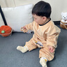 G. DUCKKIDS小黃鴨寶寶爬爬服嬰兒女寶戶(hù)外防臟爬衣兒童罩衣可外穿男爬行服連 燈芯絨連體款 卡其色 100cm 100碼 建議身高88-94cm 曬單實(shí)拍圖