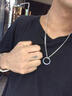 戚小米莫比烏斯環(huán)項鏈男士戒指吊墜痞帥小眾百搭高級感鎖骨鏈潮男鏈子 莫比烏斯環(huán)項鏈 曬單實(shí)拍圖