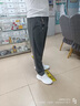 啄木鳥夏季薄款冰絲休閑褲男士新款涼感速干寬松高彈商務(wù)直筒長褲子男 深灰色 32 （125-140斤） 曬單實拍圖