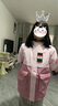 NIKE耐克童裝女童中長(zhǎng)款保暖棉服冬季新款大口袋兒童連帽外套 曬單實(shí)拍圖