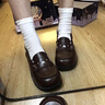 NO RDINARY日式原創(chuàng)制服鞋圓頭漆皮JK鞋洛麗塔鞋校供小皮鞋女淺口單鞋配裙子 深棕色 35 曬單實拍圖