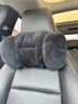 齊選翻毛皮汽車(chē)護頸頭枕腰靠枕墊套裝高檔適用于理想問(wèn)界小米奔馳后排 頭枕1個(gè) 【尊貴黑】翻毛皮+泡泡棉 曬單實(shí)拍圖