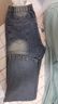 MAYBEYOND微喇牛仔褲男夏季垂感修身微喇褲高腰褲子男MA27復(fù)古藍(lán)L 曬單實拍圖