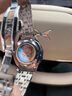 歐利時(shí)手表男機械表全自動(dòng)男士手表雙歷夜光防水男表潮鑲鉆腕表瑞士認證 【典藏版7062】鋼帶本色白面 終身質(zhì)保 曬單實(shí)拍圖