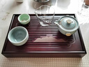 茶盤(pán)家用小型茶海功夫茶具茶托盤(pán)竹制蓄水式干泡茶臺2025新款瀝水 群山茶盤(pán)(小) 曬單實(shí)拍圖