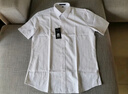 羅蒙（ROMON）【2件裝】商務(wù)短袖襯衫男士半袖上衣夏季中青年休閑高端涼感襯衣 白色 【單件裝口袋款】 44 建議拍大一碼 曬單實(shí)拍圖