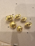 六福珠寶 足金投資金條財源滾滾金豆豆黃金擺件單顆計價007679JA 約5.00克 曬單實拍圖