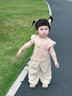 優(yōu)奇女童套裝夏季女寶寶洋氣可愛(ài)短袖T恤長(cháng)褲嬰幼兒夏裝衣服兩件套夏 粉色 100 曬單實(shí)拍圖