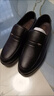 蜻蜓牌真皮涼鞋洞洞鞋男士皮鞋夏季2026新款中老年爸爸鏤空牛皮涼皮鞋男 黑色 -鏤空款 42 曬單實(shí)拍圖