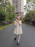班喜迪女童連衣裙夏裝2025新款洋氣兒童公主裙女寶寶夏季小女孩polo裙子 C5508-米色 120 曬單實拍圖