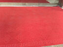 冰禹 BYQ-964 PVC壓花拉絨地毯 走廊過(guò)道門(mén)墊 酒店防滑地墊 紅色2.0m寬*15m（整卷） 曬單實(shí)拍圖