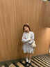 MR.KA初春學(xué)院風(fēng)條紋襯衫連衣裙女2025新款夏季小個(gè)子韓系收腰顯瘦短裙 襯衫裙含腰帶 M 90-100斤 曬單實(shí)拍圖