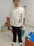 AJND美式潮牌休閑褲子男女款寬松闊腿直筒衛褲長(cháng)褲青少年大碼港風(fēng)男褲 黑色（NE01） XL （推薦體重130-150斤） 曬單實(shí)拍圖