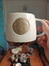 星巴克（Starbucks）馬克杯禮盒咖啡杯新婚禮物杯子限量版2025水杯陶瓷杯生日伴手禮品 柿子四方珍珠棉白色人魚(yú)杯禮盒 曬單實(shí)拍圖