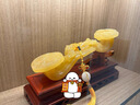 黃玉如意擺件吉祥玉如意客廳玄關(guān)辦公室開(kāi)業(yè)喬遷新居中式高檔擺設(shè) 長(zhǎng)26厘米+花梨木底座禮盒 曬單實(shí)拍圖