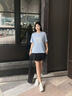 Calvin KleinJeans25女士復古ck皮革拼接印花厚底休閑運動(dòng)板鞋禮物YW01769 01W-白色/黑色 37 曬單實(shí)拍圖