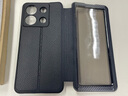 愛米森【靈敏觸屏】紅米note13pro手機(jī)殼翻蓋式智能皮套note13支架保護(hù)套全包鏡頭仿真皮 黑色-智能視窗 【紅米note13pro】 曬單實(shí)拍圖